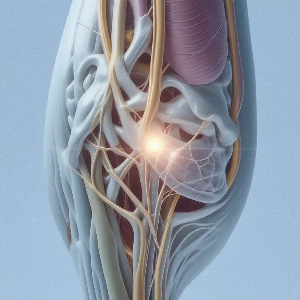 Medical illustration of a clinical or anatomical finding