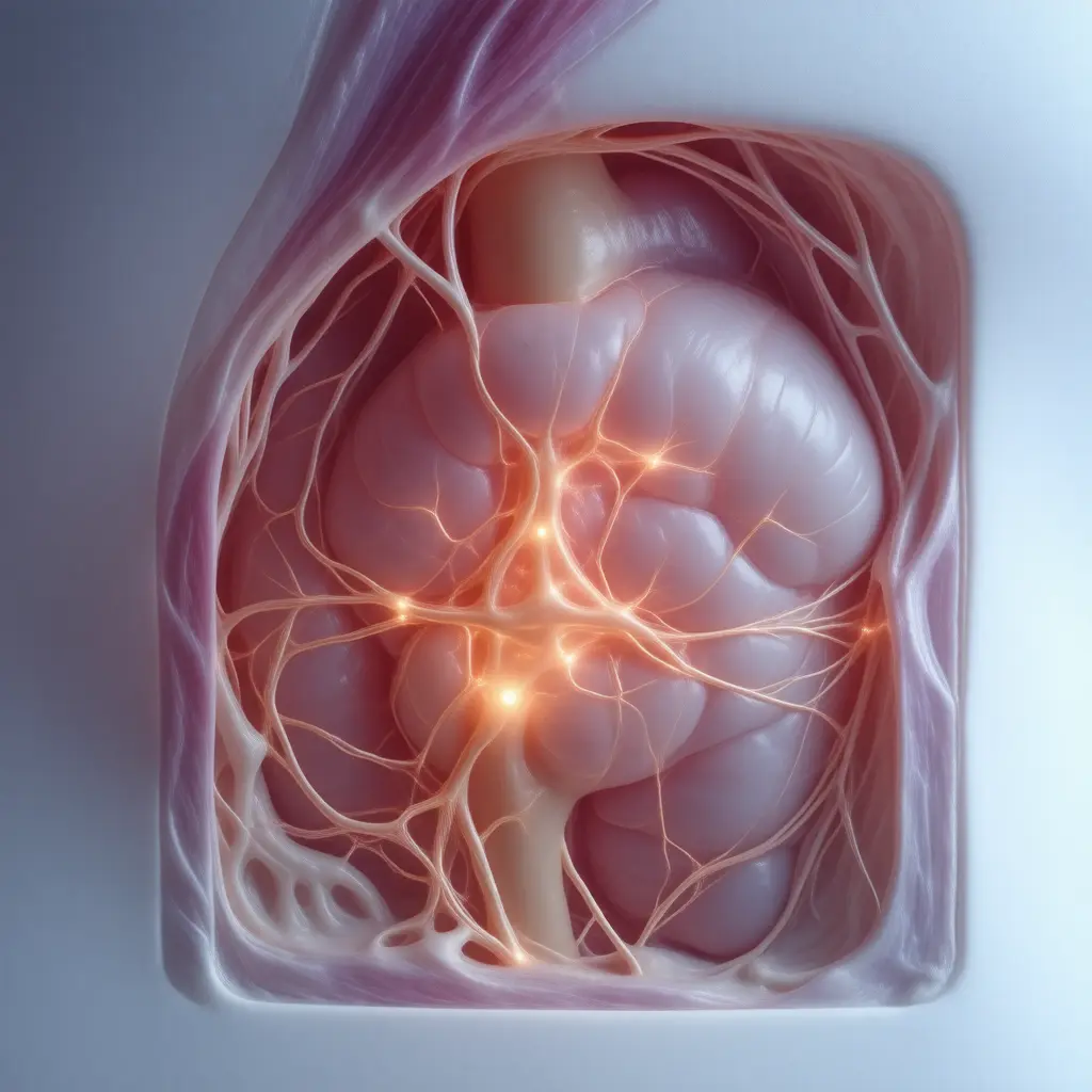 Medical illustration of a clinical or anatomical finding