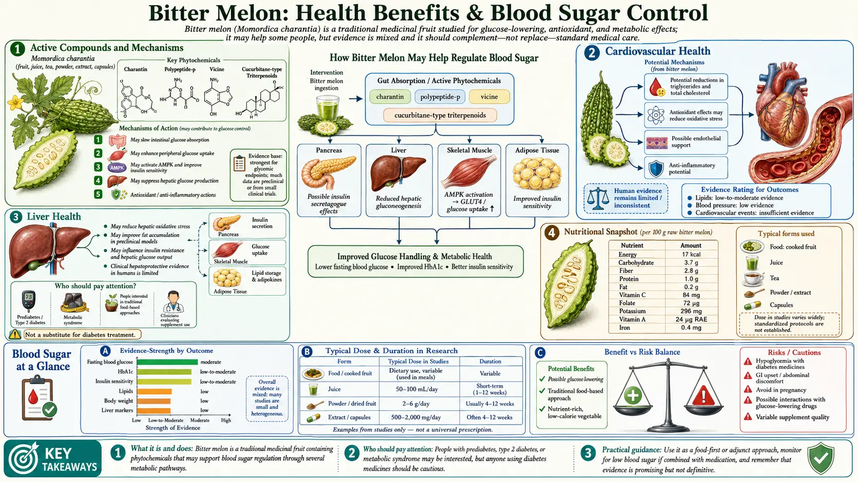 Blood Sugar — scientific infographic poster