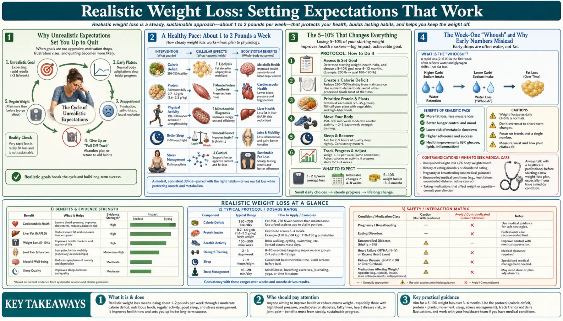 Realistic Expectations — scientific infographic poster