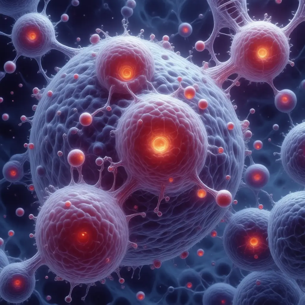 Microscopic view of Arsenic Exposure cellular damage