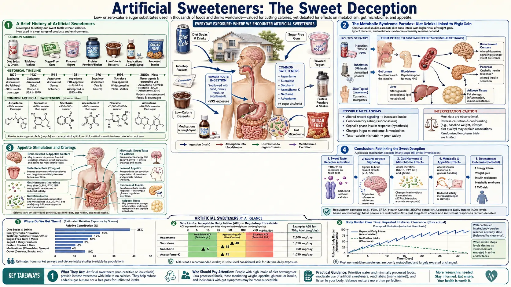 Artificial Sweeteners — scientific infographic poster