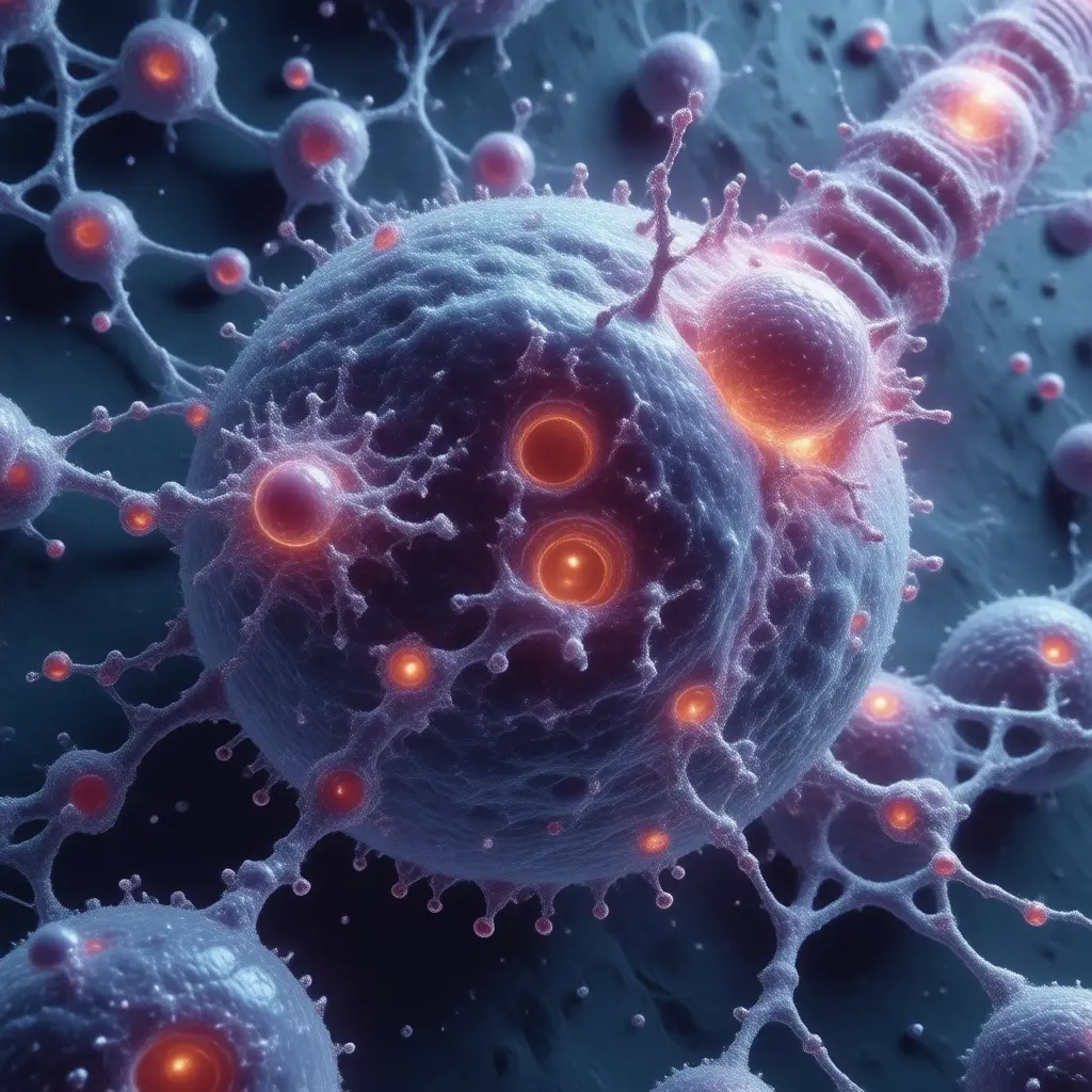 Microscopic view of Artificial Food Dyes cellular damage
