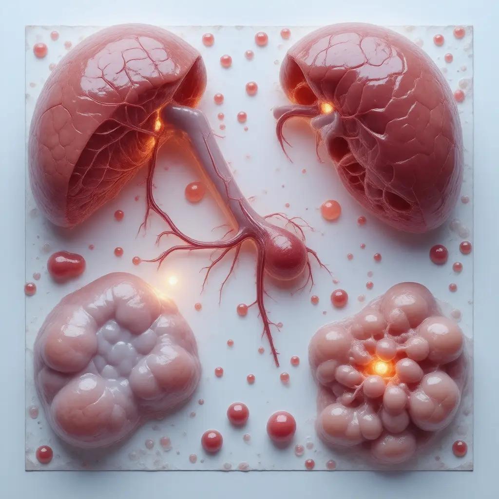 Anatomical illustration of organs affected by Food Preservatives exposure