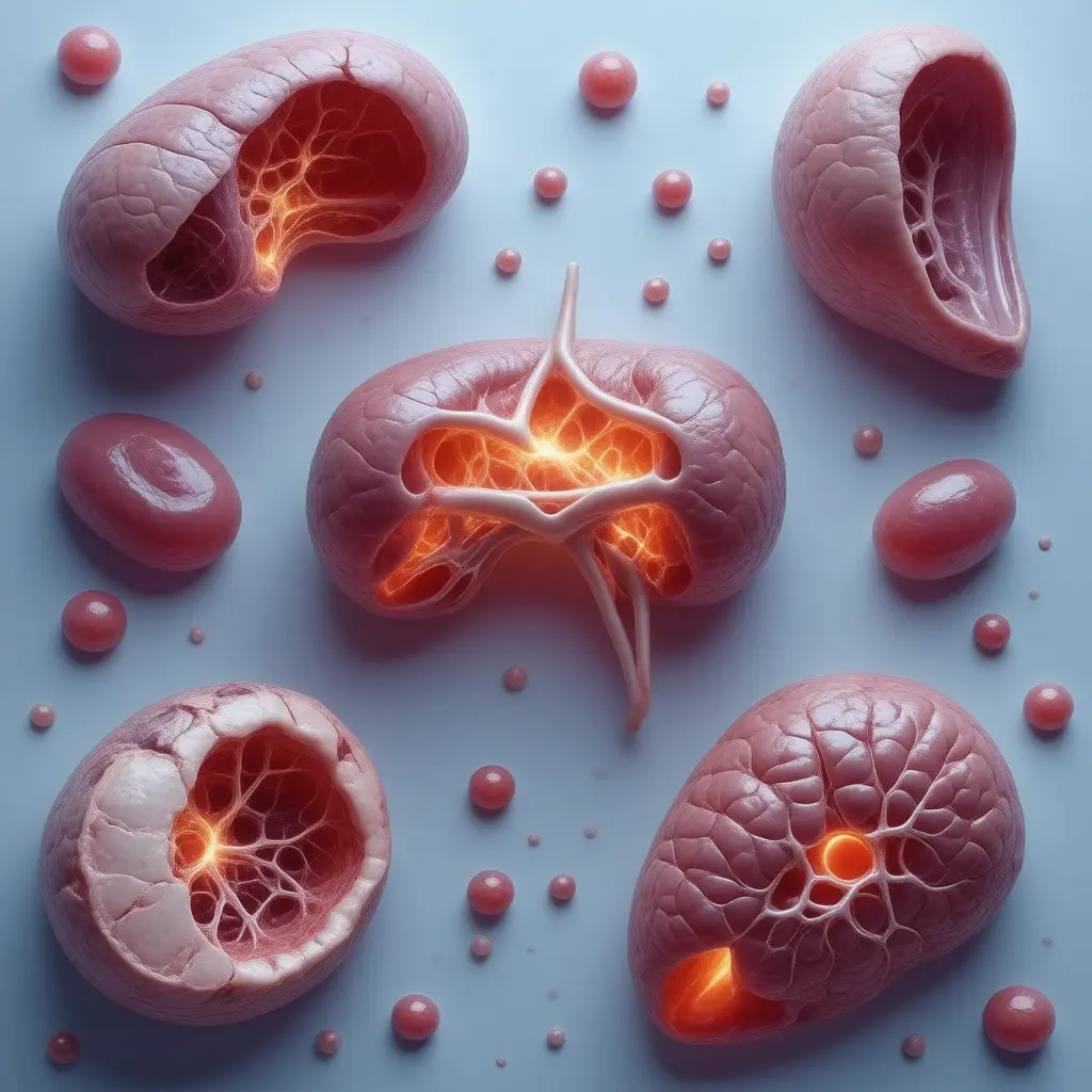 Anatomical illustration of organs affected by Mercury Toxicity exposure