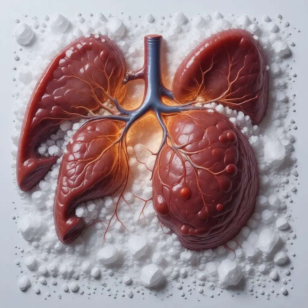 Anatomical illustration of organs affected by Salt exposure