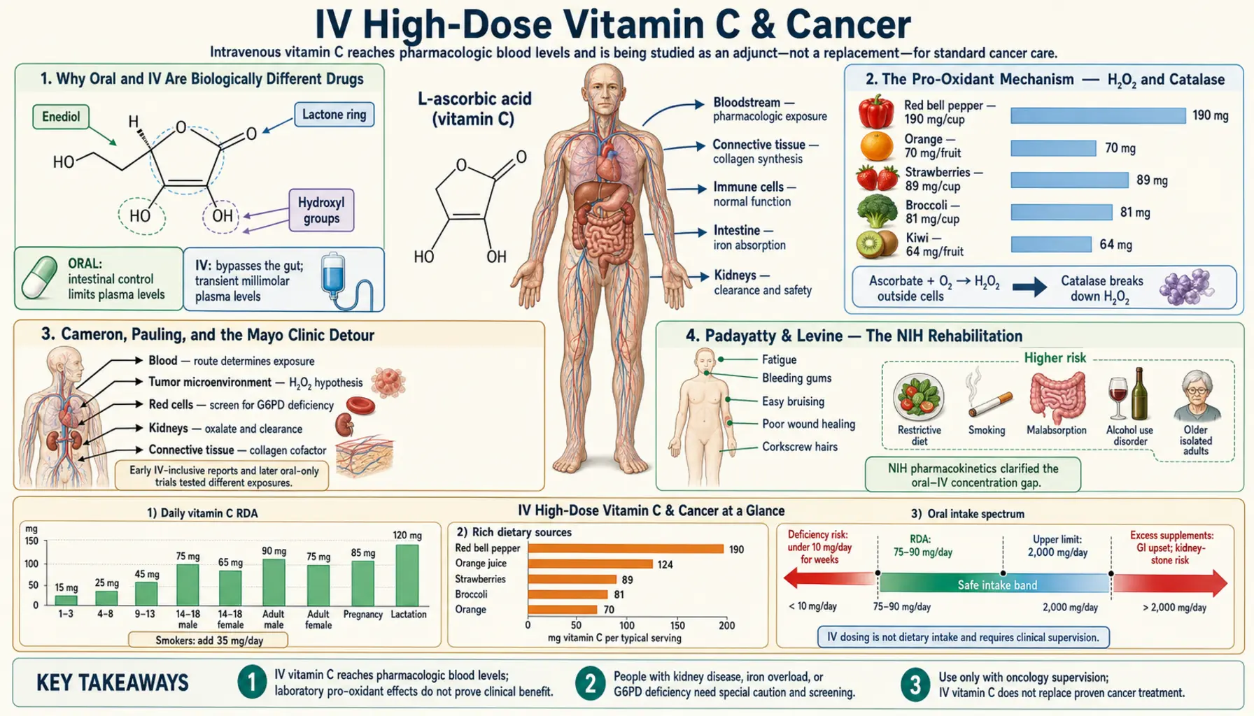 IV High Dose Cancer — scientific infographic poster