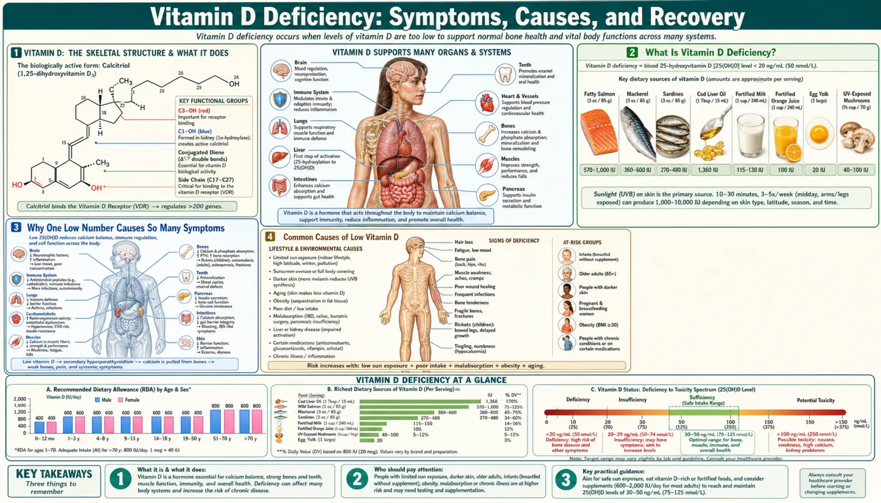 Deficiency — scientific infographic poster