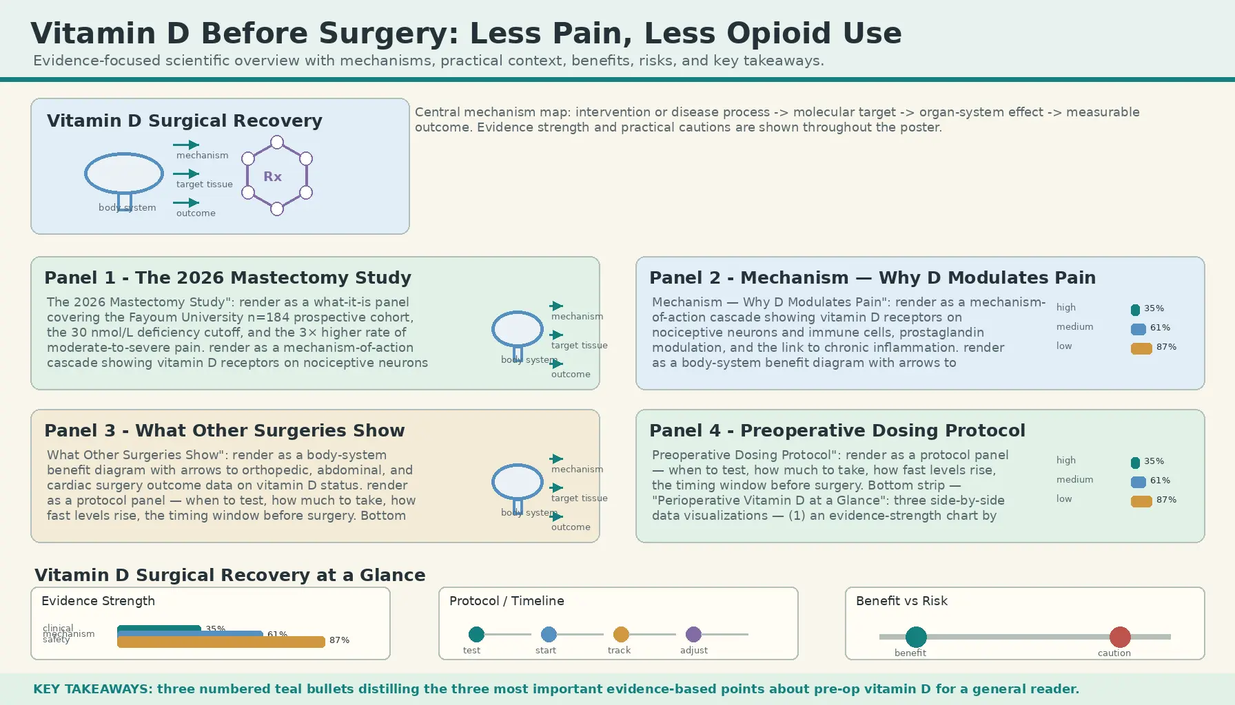 Surgical Recovery — scientific infographic poster