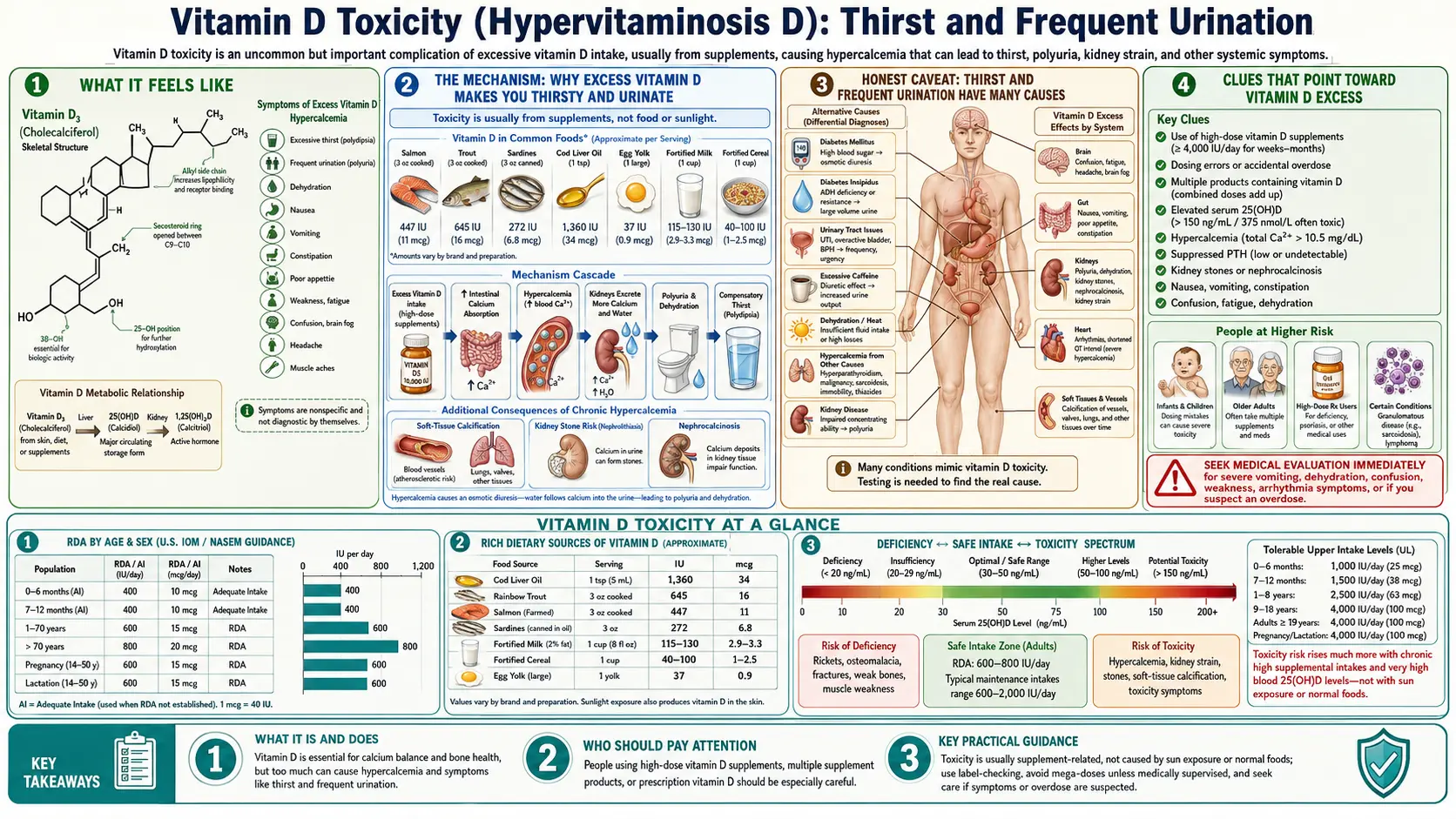 Thirst and Frequent Urination — scientific infographic poster