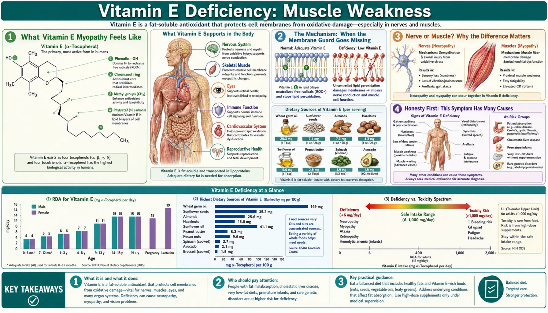 Muscle Weakness — scientific infographic poster